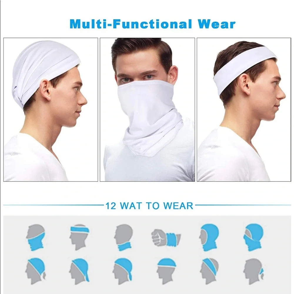 Unisex 2 Pack Multi-Purpose Neck Gaiter Mask